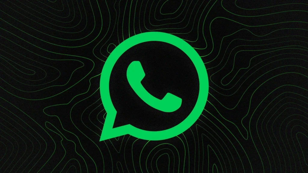 A imagem contém um símbolo do WhatsApp